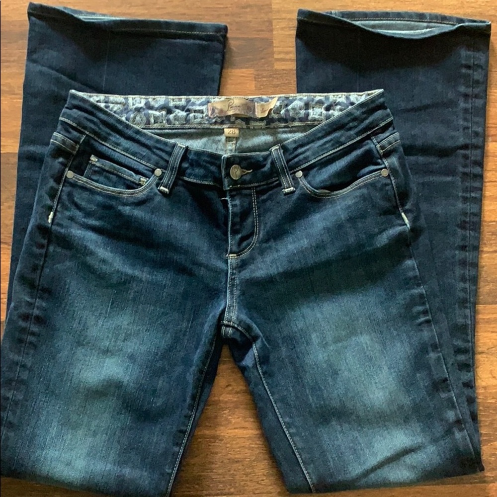 Paige premiums dark blue jeans